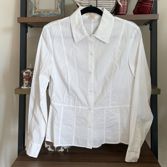 Michael Kors Tops - 💜 Bundle Sale 3/$10 Michael Kors White Button down shirt, Size 8
